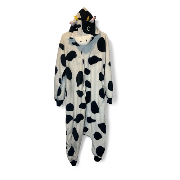 Silvery Lilly Other - Silver Lilly  Adult Smal Cow Steer Bull Cosplay Halloween Pajama Costume Hoodie